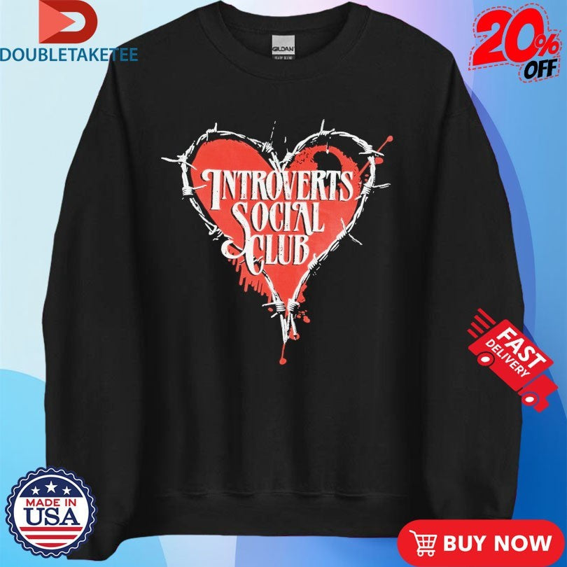 Official Otto By Kris Introverts Social Club Heart Shirts Unisex , , , Long Sleeve Tee