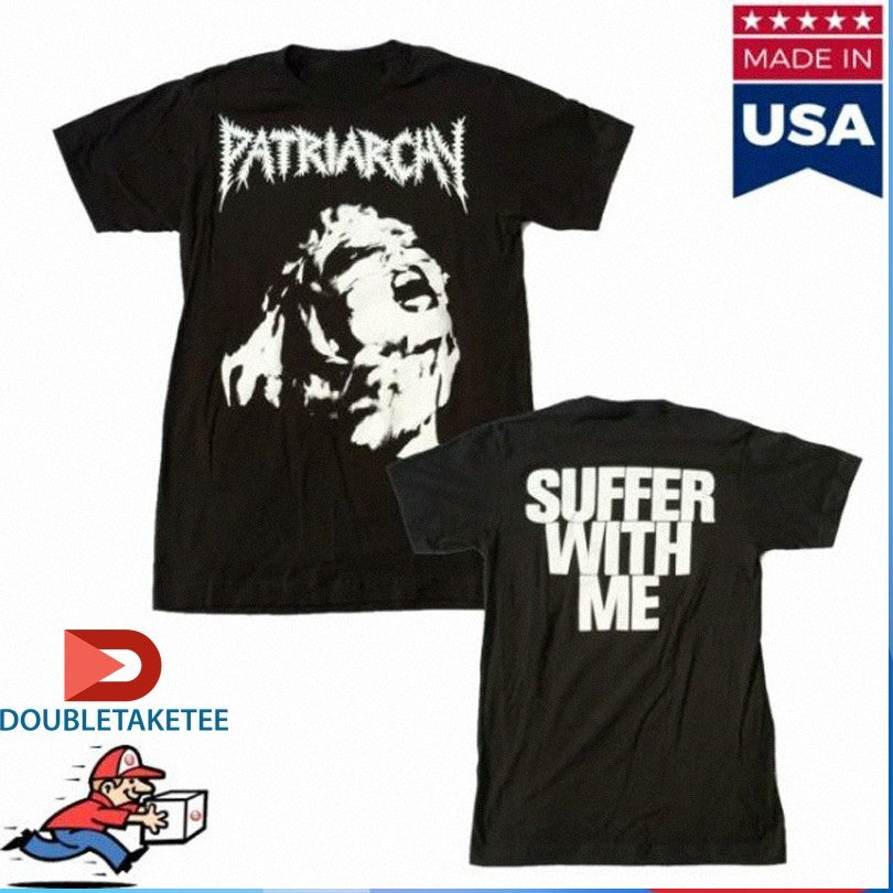 Official Patriarchy Suffer With Me Scream Head Shirts Unisex , , , Long Sleeve Tee