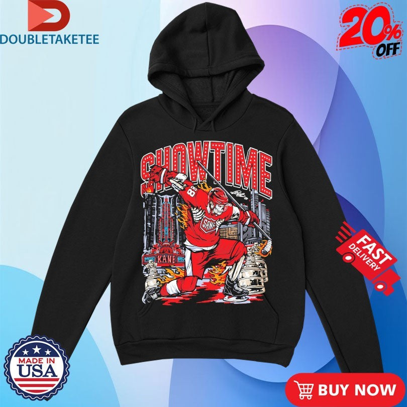 Official Patrick Kane Showtime Sana Detroit Red Wings NHL Skeleton Trophy Shirts Unisex , , , Long Sleeve Tee