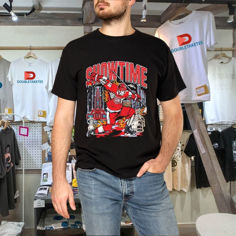 Official Patrick Kane Showtime Sana Detroit Red Wings NHL Skeleton Trophy Shirts Unisex , , , Long Sleeve Tee