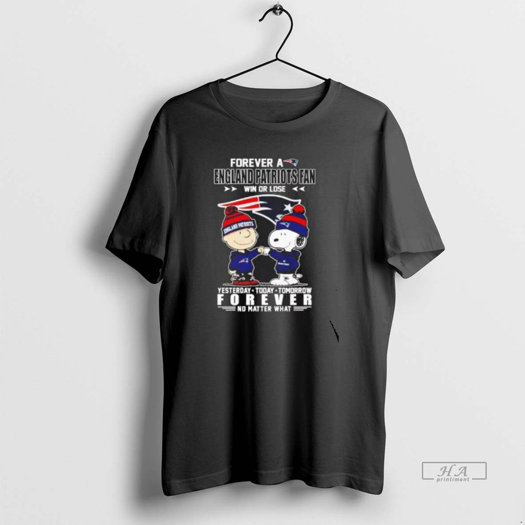 Official Peanuts Forever A England Patriots Fan Win Or Lose No Matter What