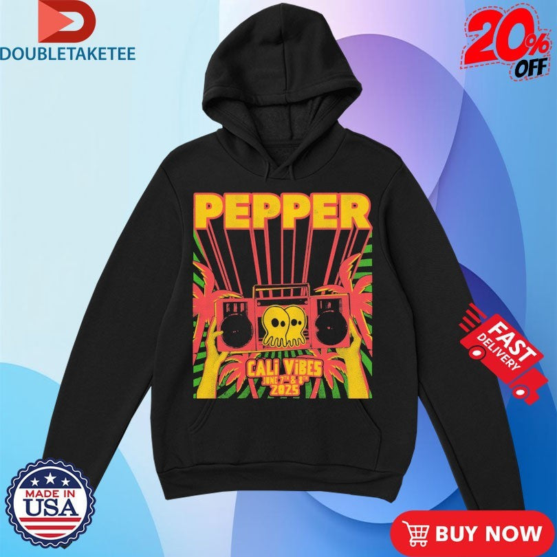 Official Pepper Cali Vibes June 2025 Radio Shirts Unisex , , , Long Sleeve Tee