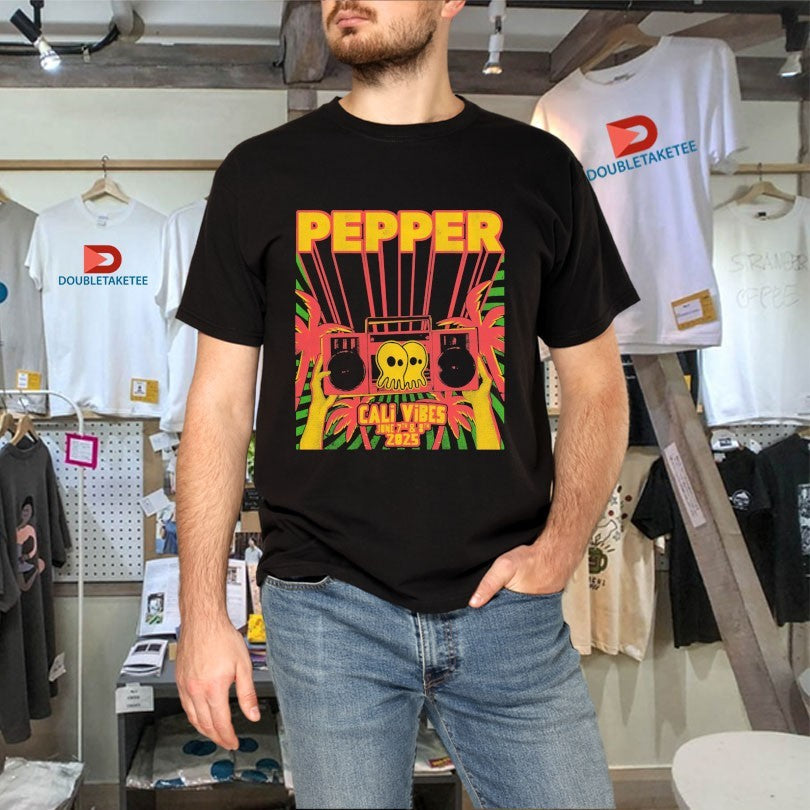 Official Pepper Cali Vibes June 2025 Radio Shirts Unisex , , , Long Sleeve Tee