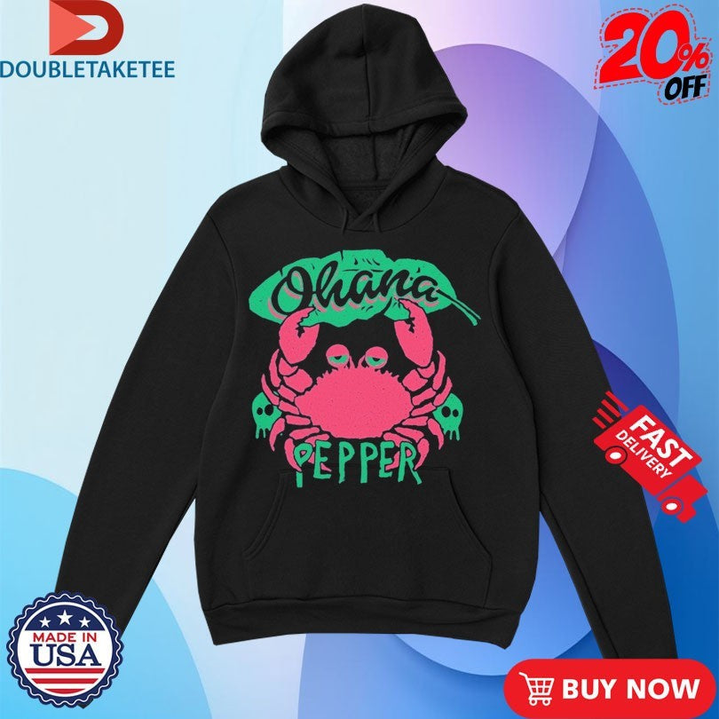 Official Pepper Ohana Crab Shirts Unisex , , , Long Sleeve Tee