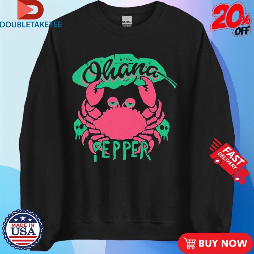 Official Pepper Ohana Crab Shirts Unisex , , , Long Sleeve Tee