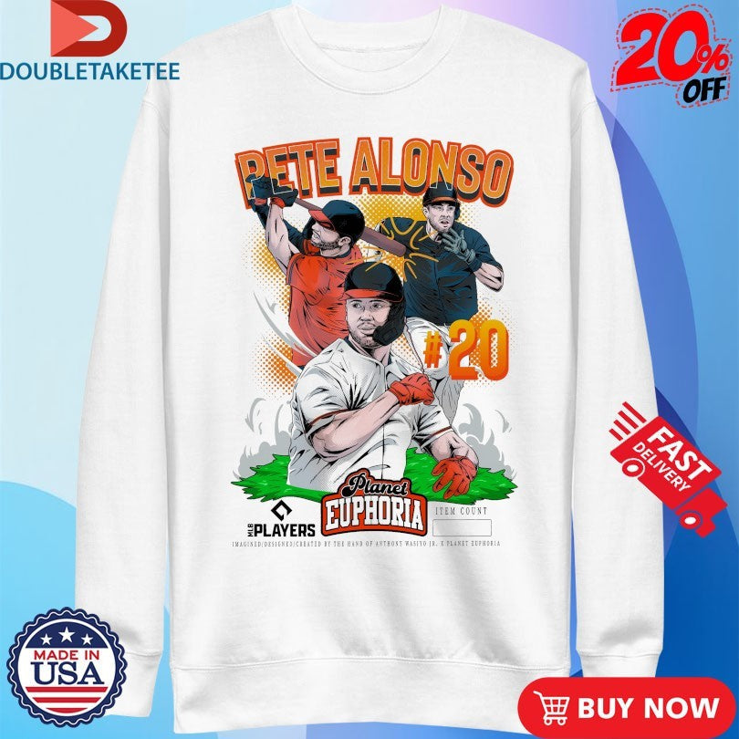 Official Pete Alonso #20 Planet Euphoria Shirts Unisex , , , Long Sleeve Tee