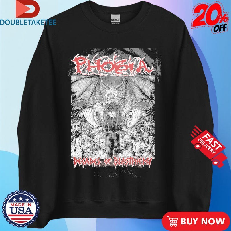 Official Phobia Decades Of Blastphemy Shirts Unisex , , , Long Sleeve Tee