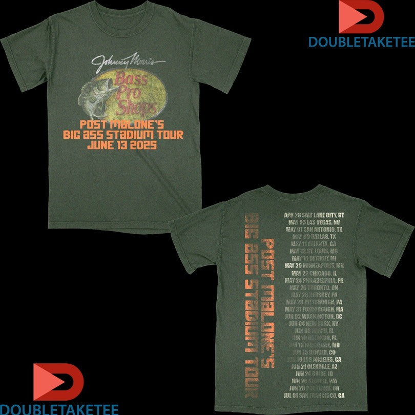Official Post Malone X Bass Pro Shops Big Ass Stadium Tour 2025 Event Shirts Unisex , , , Long Sleeve Tee