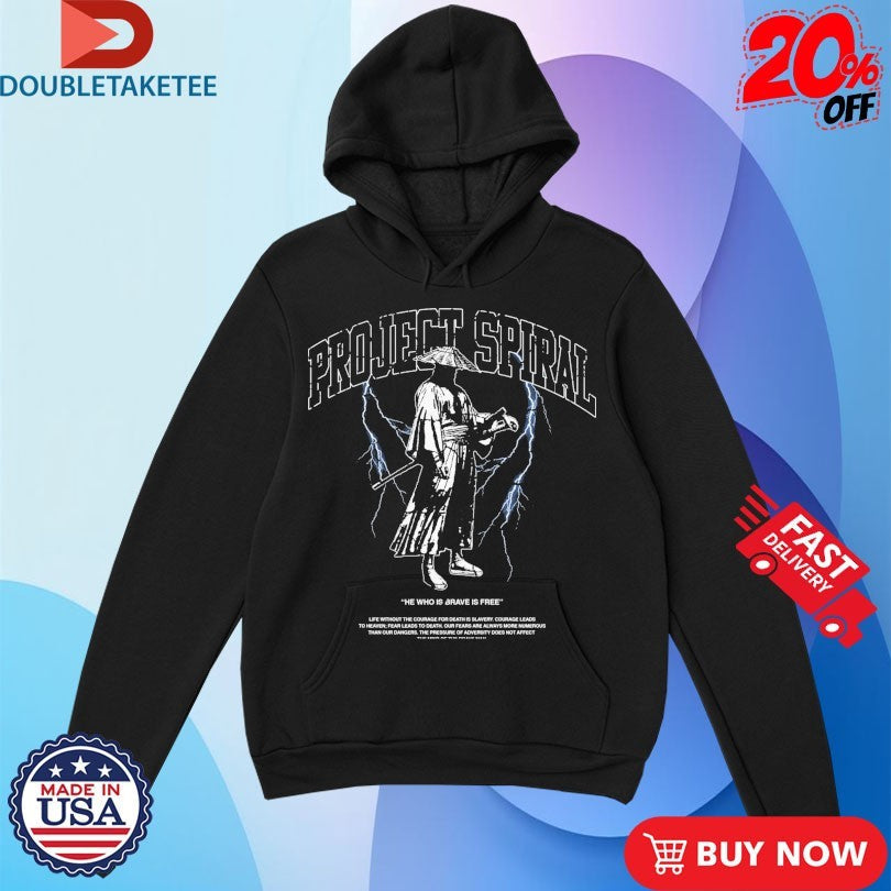 Official Project Spiral He Who Is Brave Is Free Shirts Unisex , , , Long Sleeve Tee