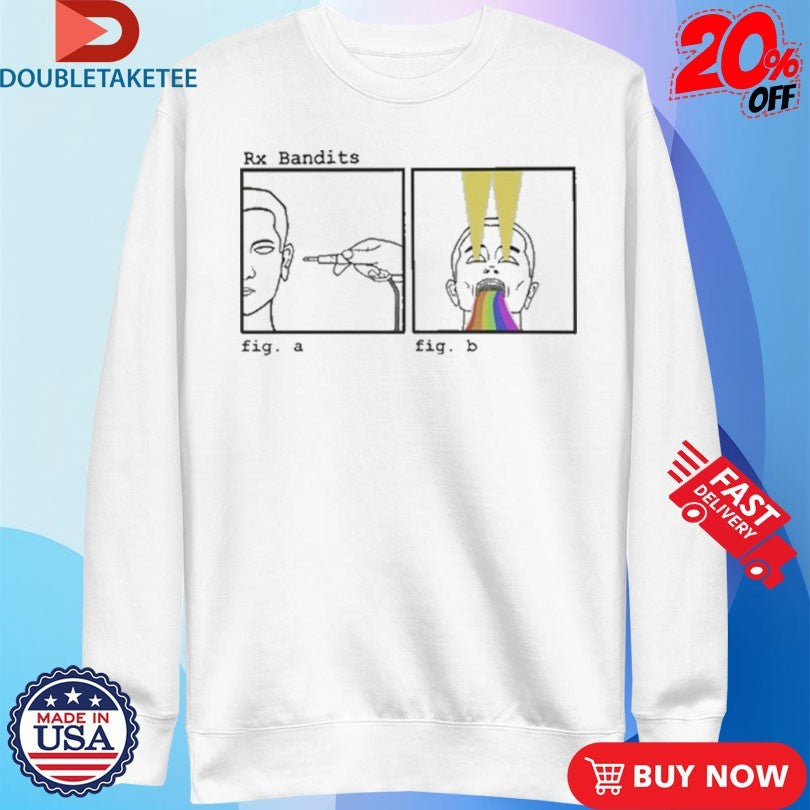 Official RX Bandits Plug Into The Rainbow Shirts Unisex , , , Long Sleeve Tee