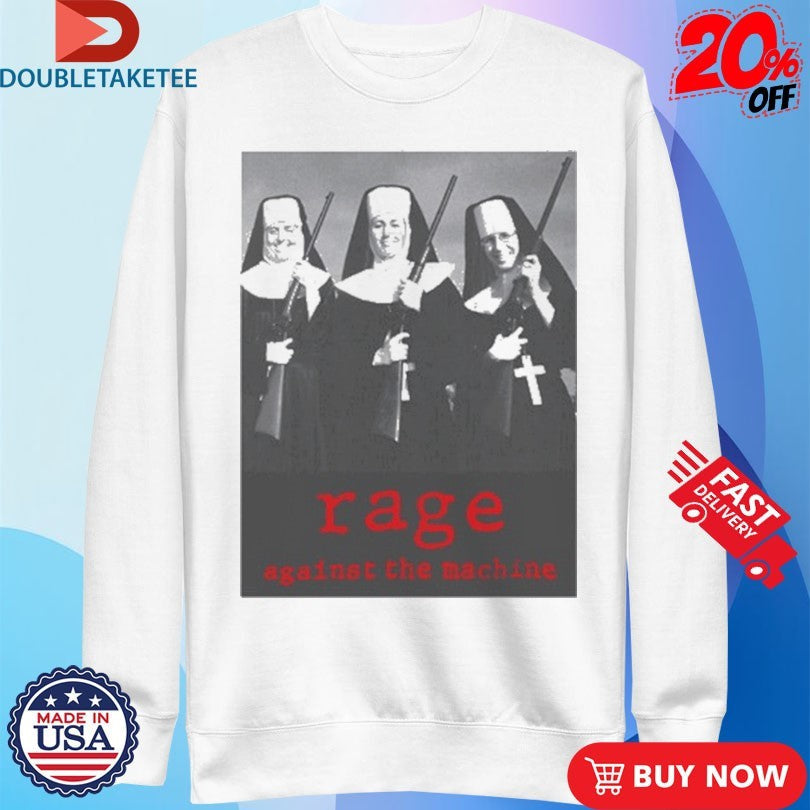 Official Rage Against The Machine Nuns Guns Shirts Unisex , , , Long Sleeve Tee