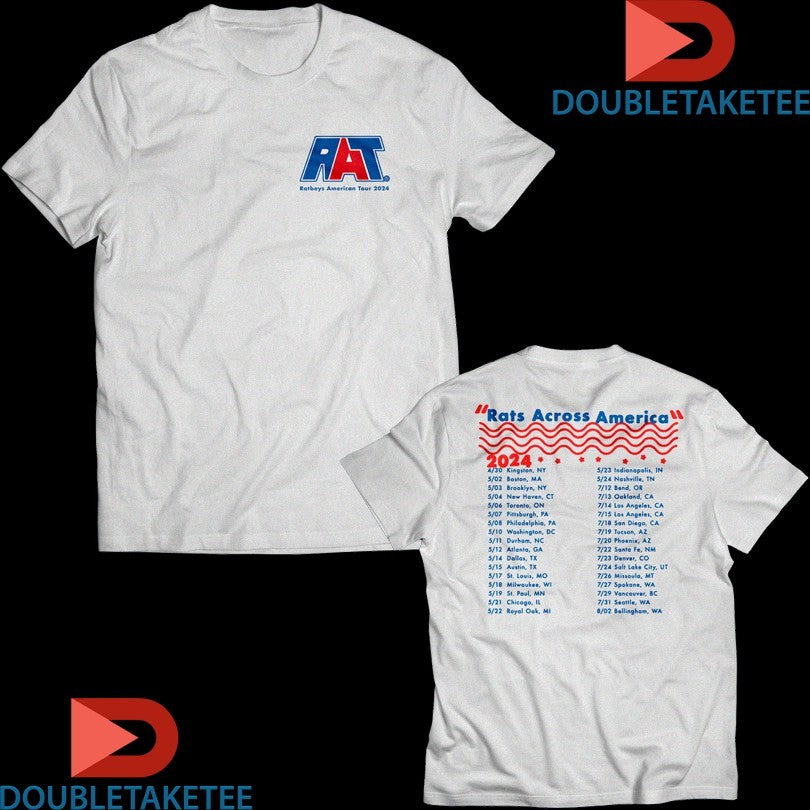 Official Ratboys Travel America 2024 Tour Dates Shirts Unisex , , , Long Sleeve Tee