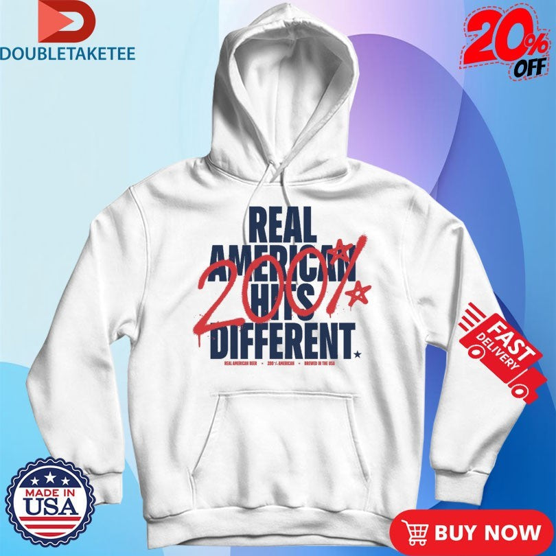 Official Real American Hits Different 200% American Shirts Unisex , , , Long Sleeve Tee