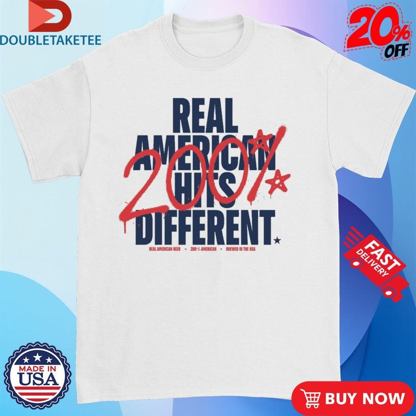 Official Real American Hits Different 200% American Shirts Unisex , , , Long Sleeve Tee