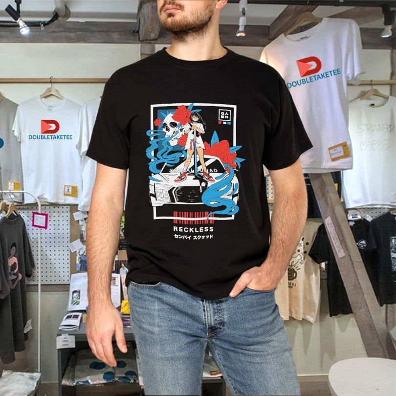 Official Reckless Senpai Squad Anime Waifu Anime Waifu Shirts Unisex , , , Long Sleeve Tee