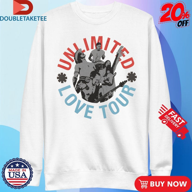 Official Red Hot Chili Peppers Unlimited Love World Tour Shirts Unisex , , , Long Sleeve Tee
