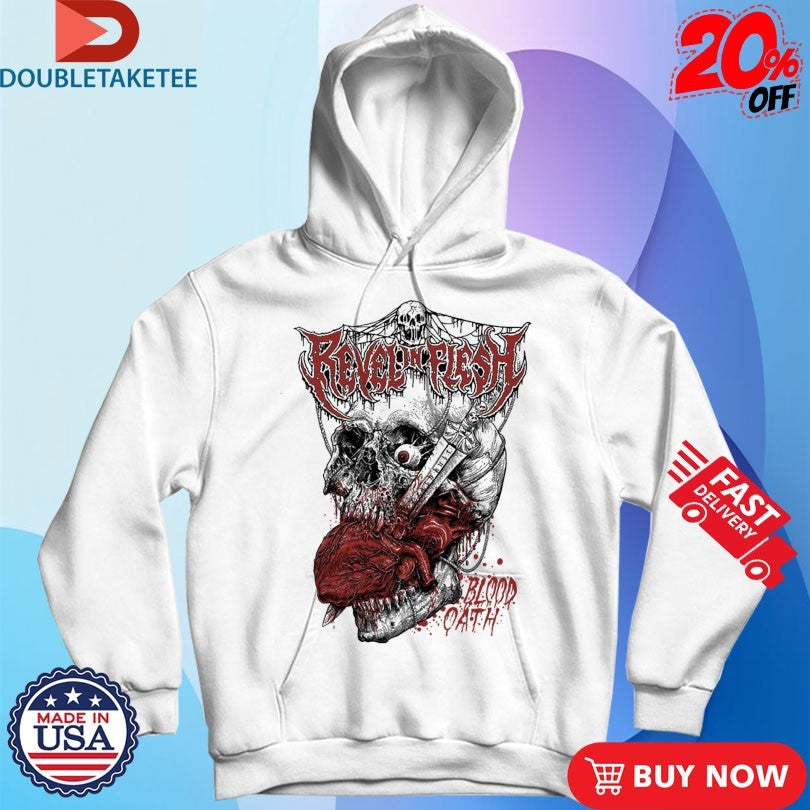 Official Revel In Flesh Blood Oath Heart Shirts Unisex , , , Long Sleeve Tee