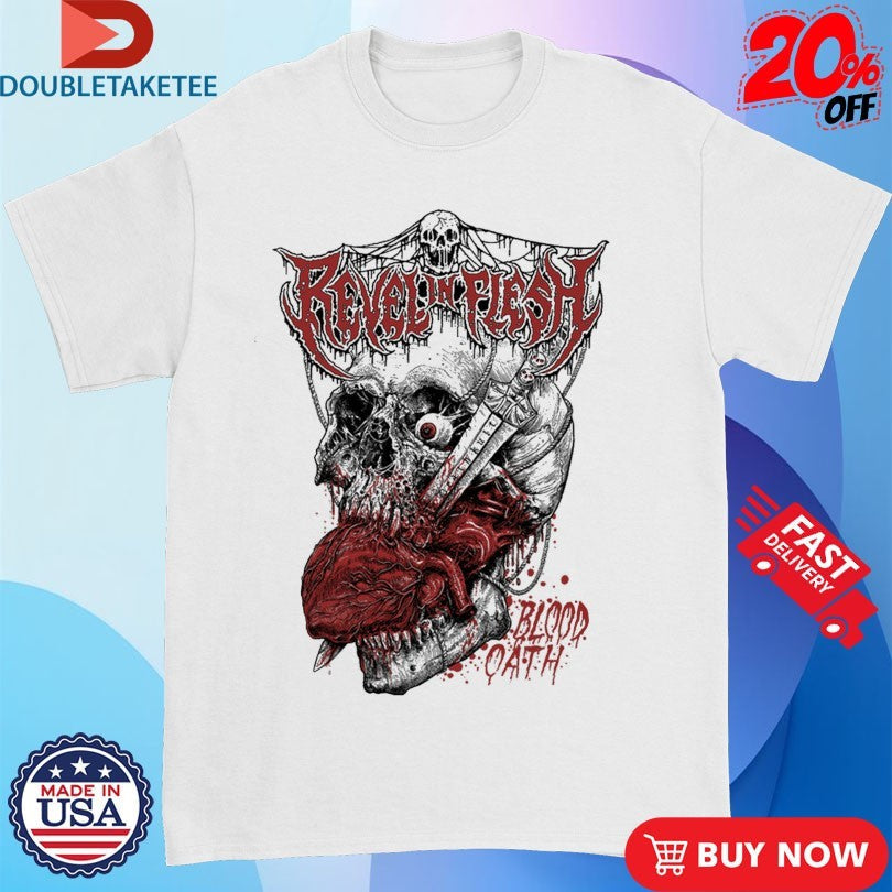 Official Revel In Flesh Blood Oath Heart Shirts Unisex , , , Long Sleeve Tee