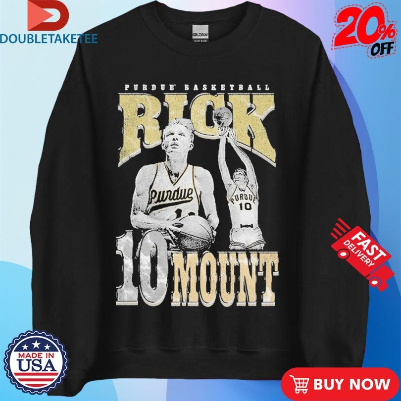 Official Rick Mount 10 Player Posture Purdue Boilermakers Basketball Shirts Unisex , , , Long Sleeve Tee