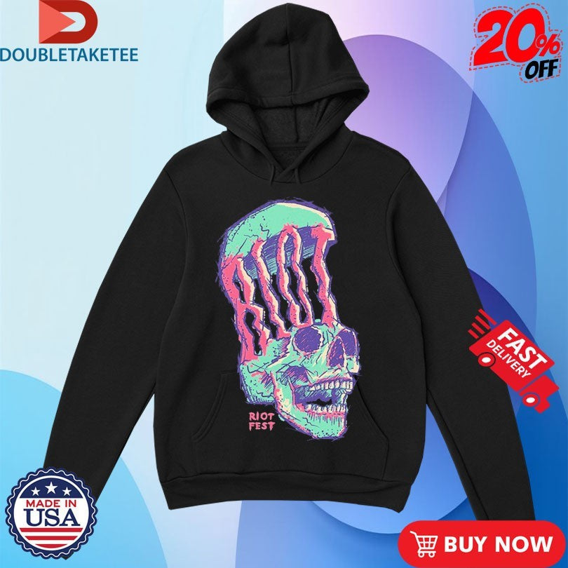 Official Riot Fest Skull Shirts Unisex , , , Long Sleeve Tee