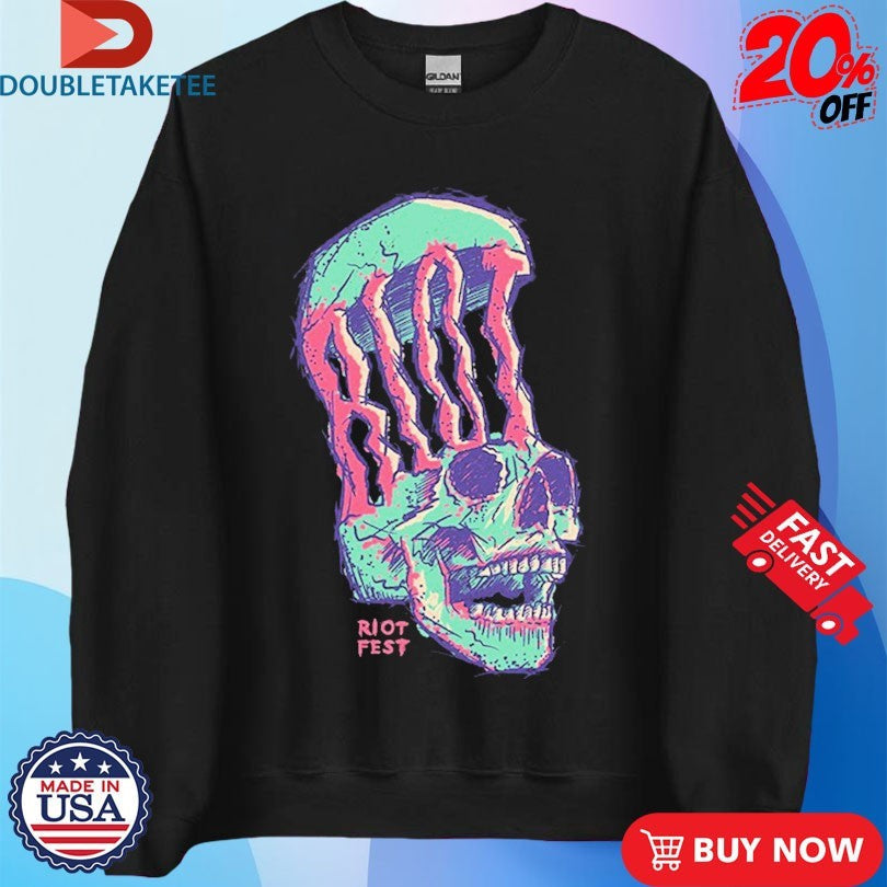 Official Riot Fest Skull Shirts Unisex , , , Long Sleeve Tee