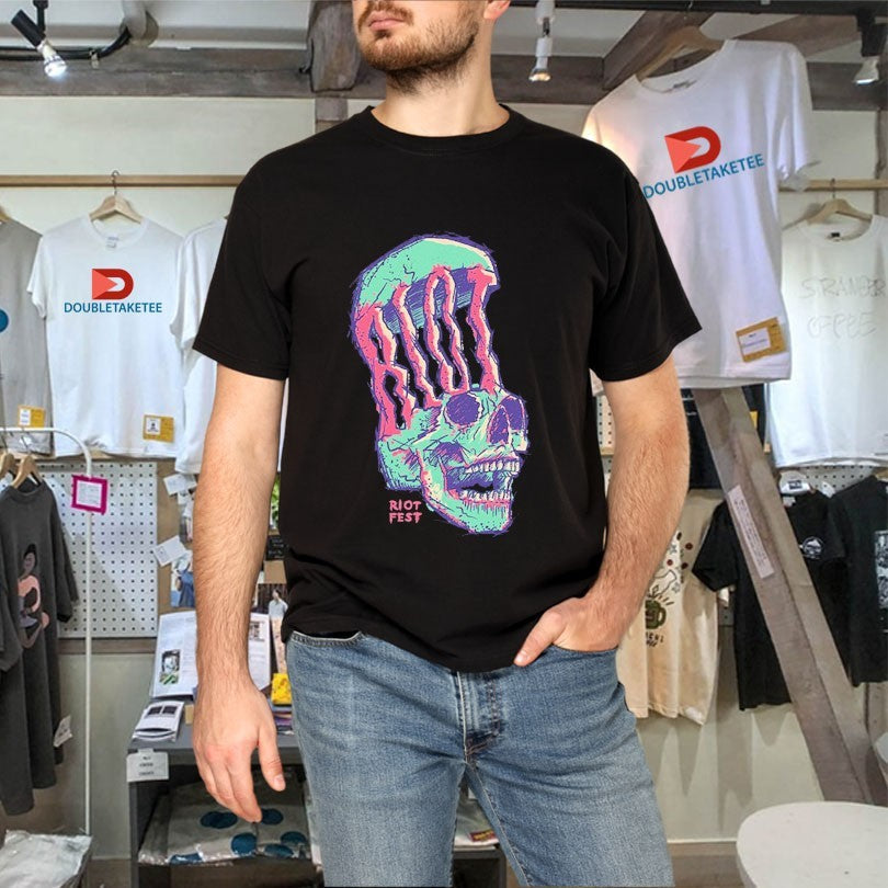 Official Riot Fest Skull Shirts Unisex , , , Long Sleeve Tee
