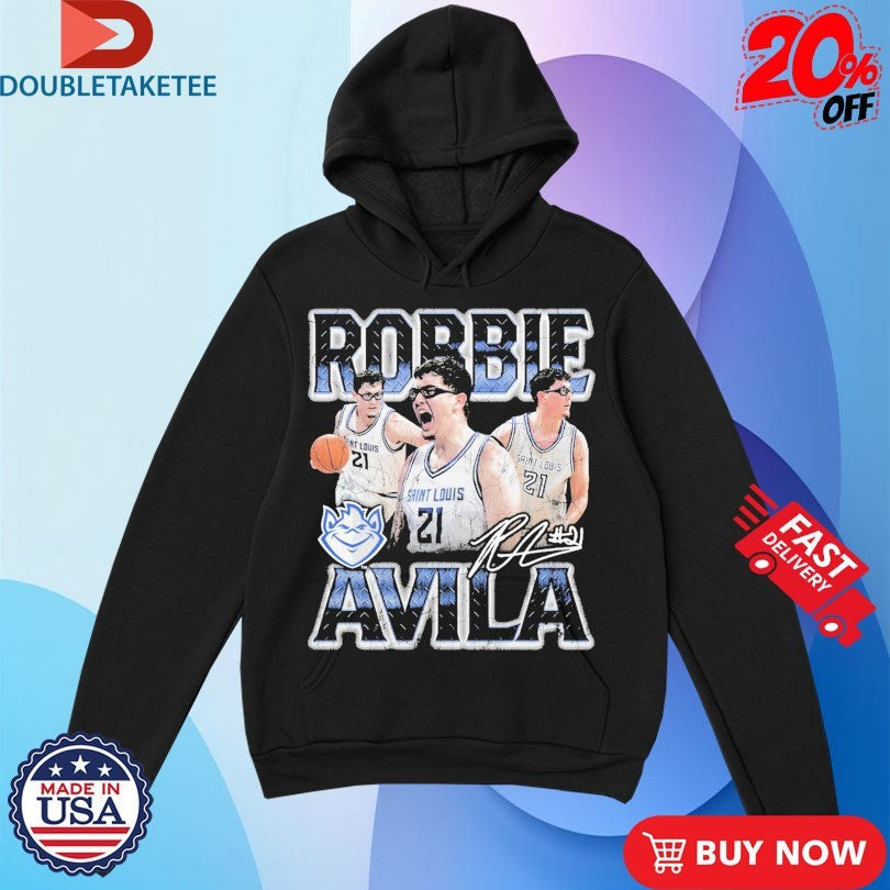 Official Robbie Avila Saint Louis Billikens 90s Player Signature Shirts Unisex , , , Long Sleeve Tee