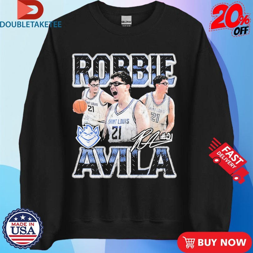 Official Robbie Avila Saint Louis Billikens 90s Player Signature Shirts Unisex , , , Long Sleeve Tee