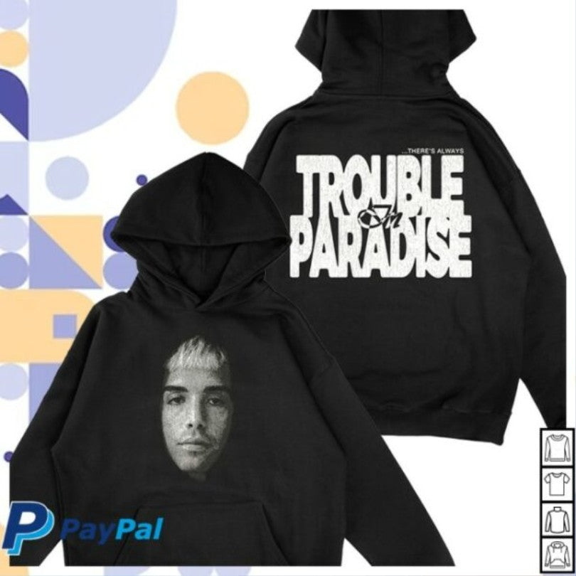 Official Ryan Caraveo Trouble In Paradise Faces Shirts Unisex , , , Long Sleeve Tee
