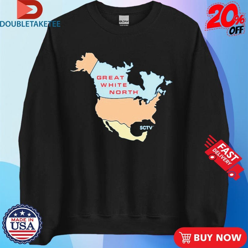 Official SCTV Great White North Map Shirts Unisex , , , Long Sleeve Tee