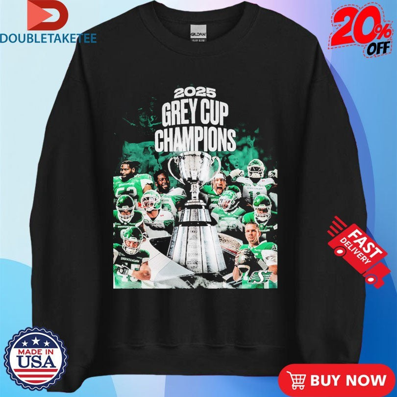 Official Saskatchewan Roughriders 2025 Grey Cup Champions Are Trophies Shirts Unisex , , , Long Sleeve Tee
