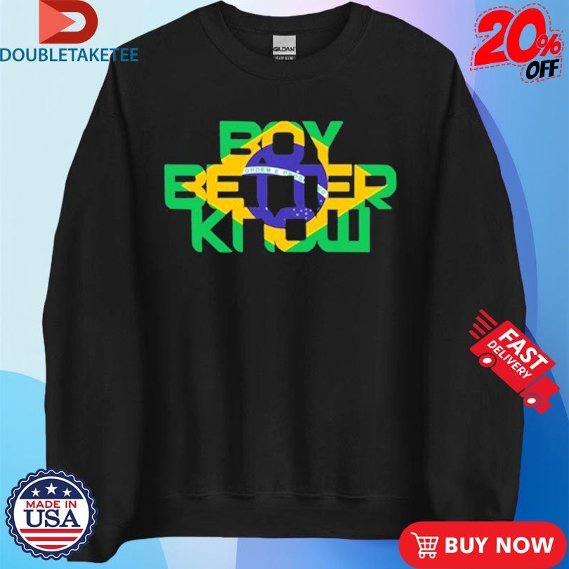 Official Skepta Boy Better Know Brazil Flag Shirts Unisex , , , Long Sleeve Tee