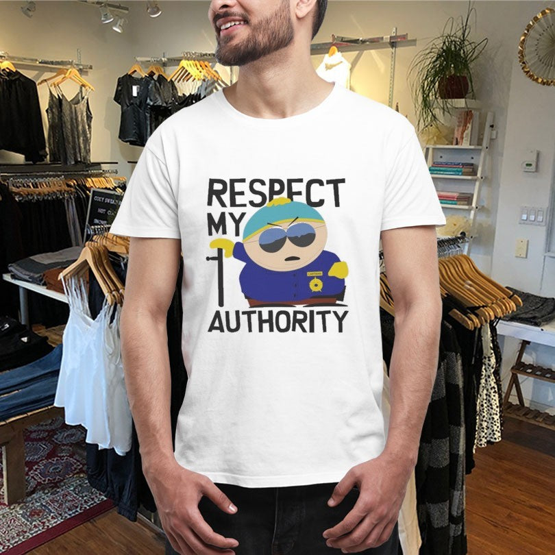 Official South Park Cartman Respect My Authority Shirts Unisex , , , Long Sleeve Tee