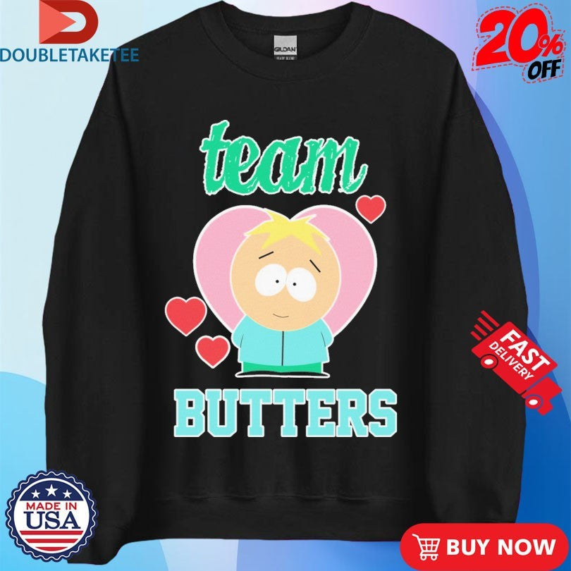 Official South Park Team Butters Hearts Shirts Unisex , , , Long Sleeve Tee