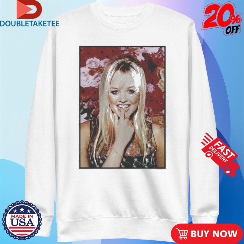 Official Spice Girls Emma Floral Photo Shirts Unisex , , , Long Sleeve Tee