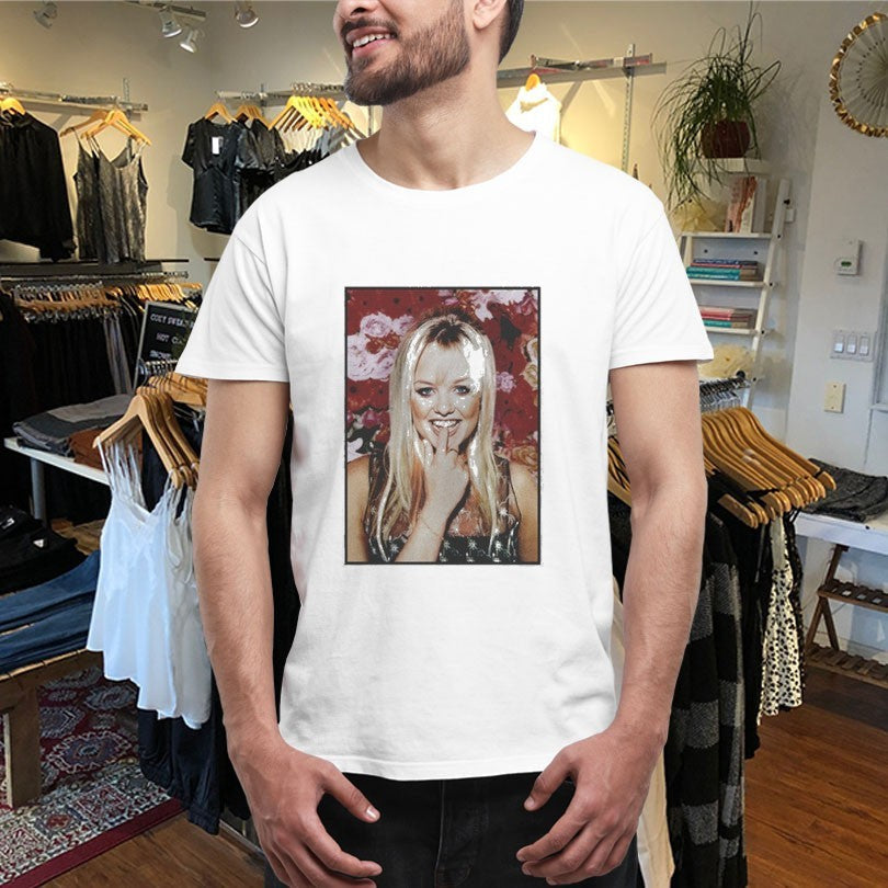 Official Spice Girls Emma Floral Photo Shirts Unisex , , , Long Sleeve Tee