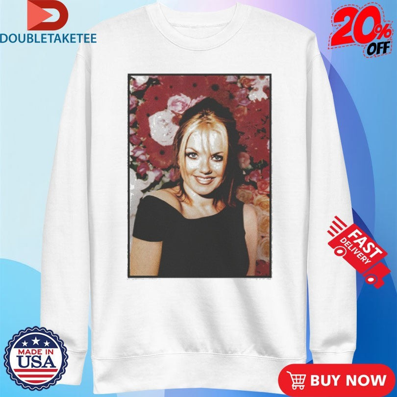 Official Spice Girls Geri Floral Photo Shirts Unisex , , , Long Sleeve Tee