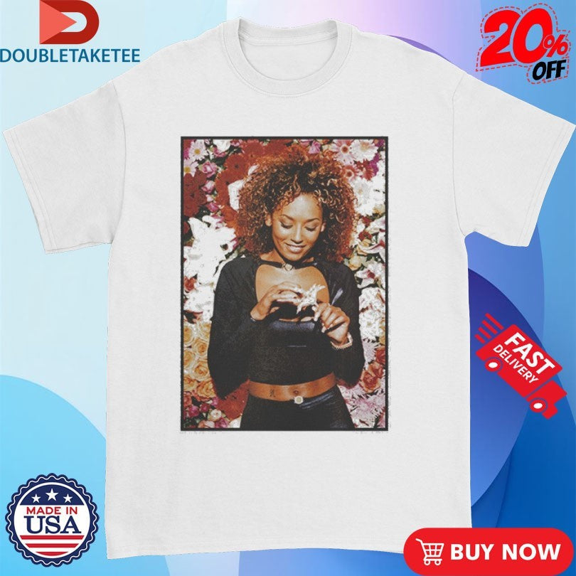 Official Spice Girls Mel B Floral Photo Shirts Unisex , , , Long Sleeve Tee