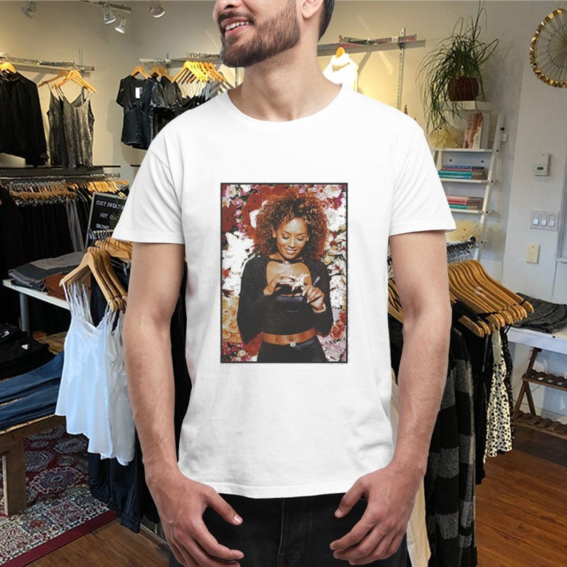 Official Spice Girls Mel B Floral Photo Shirts Unisex , , , Long Sleeve Tee