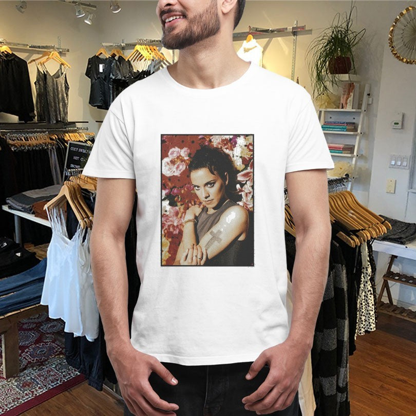 Official Spice Girls Melanie C Floral Photo Shirts Unisex , , , Long Sleeve Tee