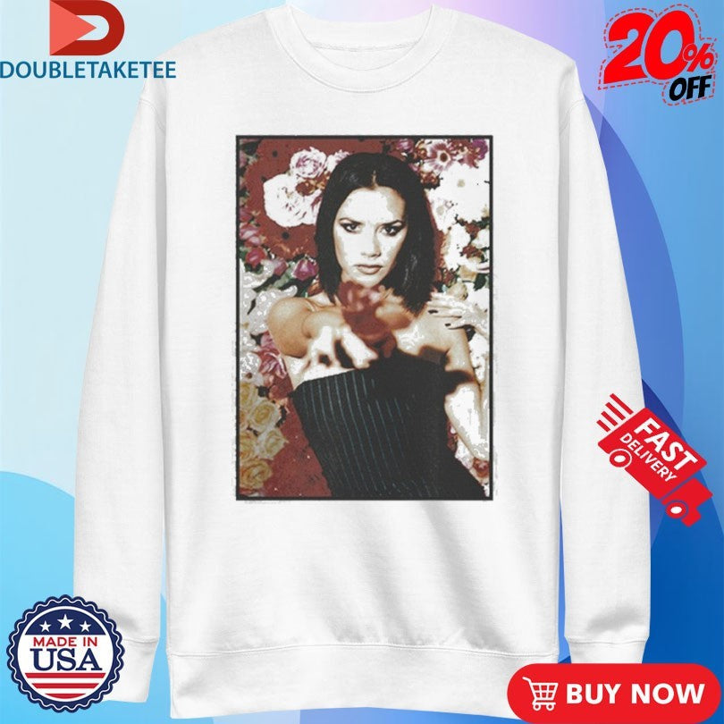 Official Spice Girls Victoria Floral Photo Shirts Unisex , , , Long Sleeve Tee