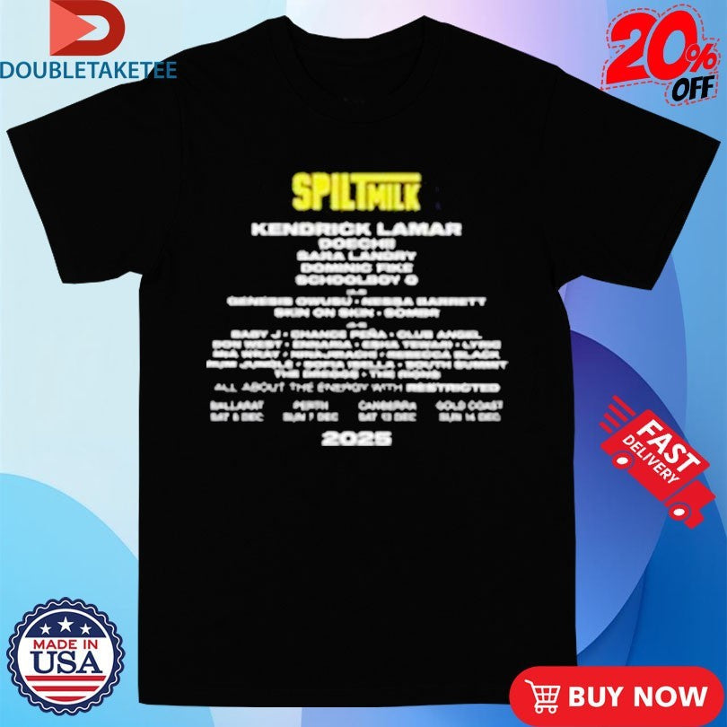 Official Spilt Milk Block Tour 2025 Shirts Unisex , , , Long Sleeve Tee