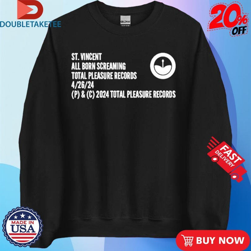 Official St. Vincent Total Pleasure Records Shirts Unisex , , , Long Sleeve Tee