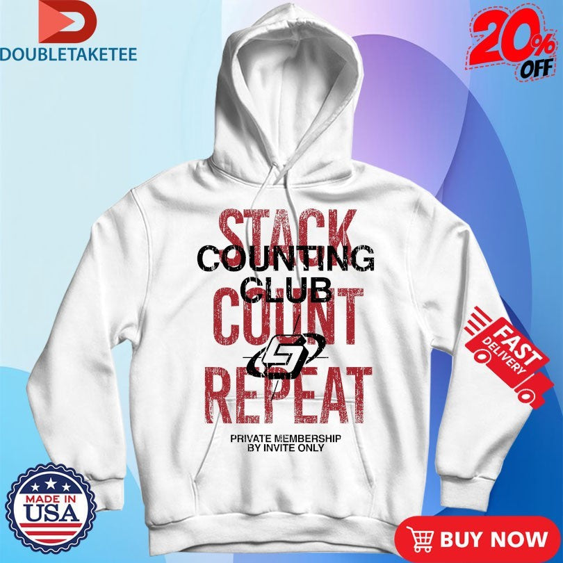 Official Stack And Count Repeat Counting Club Outrank Shirts Unisex , , , Long Sleeve Tee