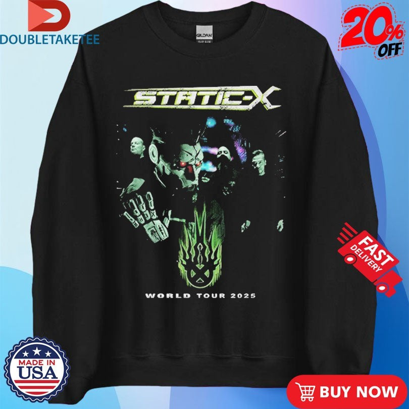 Official Static X Astro World Tour 2025 Shirts Unisex , , , Long Sleeve Tee