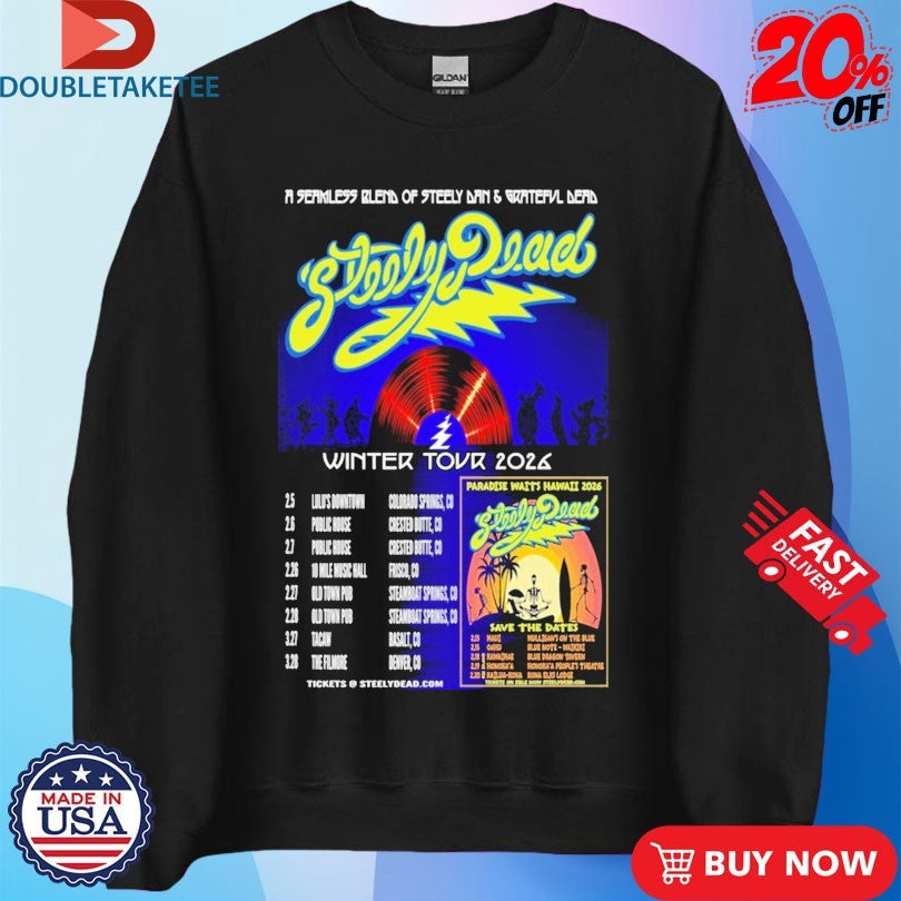 Official Steely Dead Winter Tour 2026 Dates Shirts Unisex , , , Long Sleeve Tee