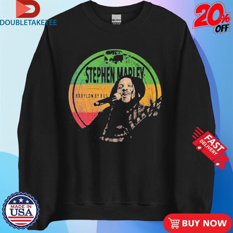Official Stephen Marley Babylon By Bus Face Shirts Unisex , , , Long Sleeve Tee