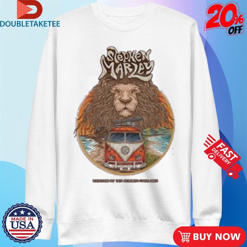 Official Stephen Marley Babylon By Bus With Lion Summer Tour 2022 Shirts Unisex , , , Long Sleeve Tee
