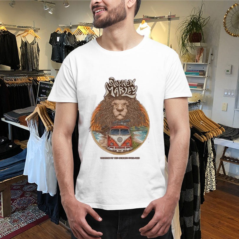 Official Stephen Marley Babylon By Bus With Lion Summer Tour 2022 Shirts Unisex , , , Long Sleeve Tee