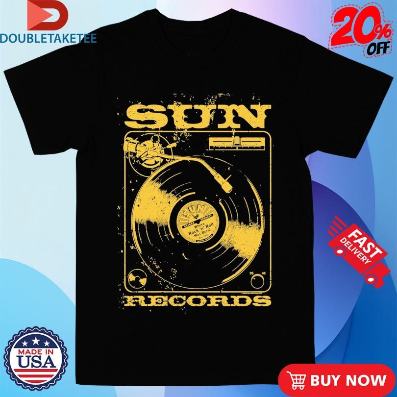 Official Sun Records Turntable Shirts Unisex , , , Long Sleeve Tee